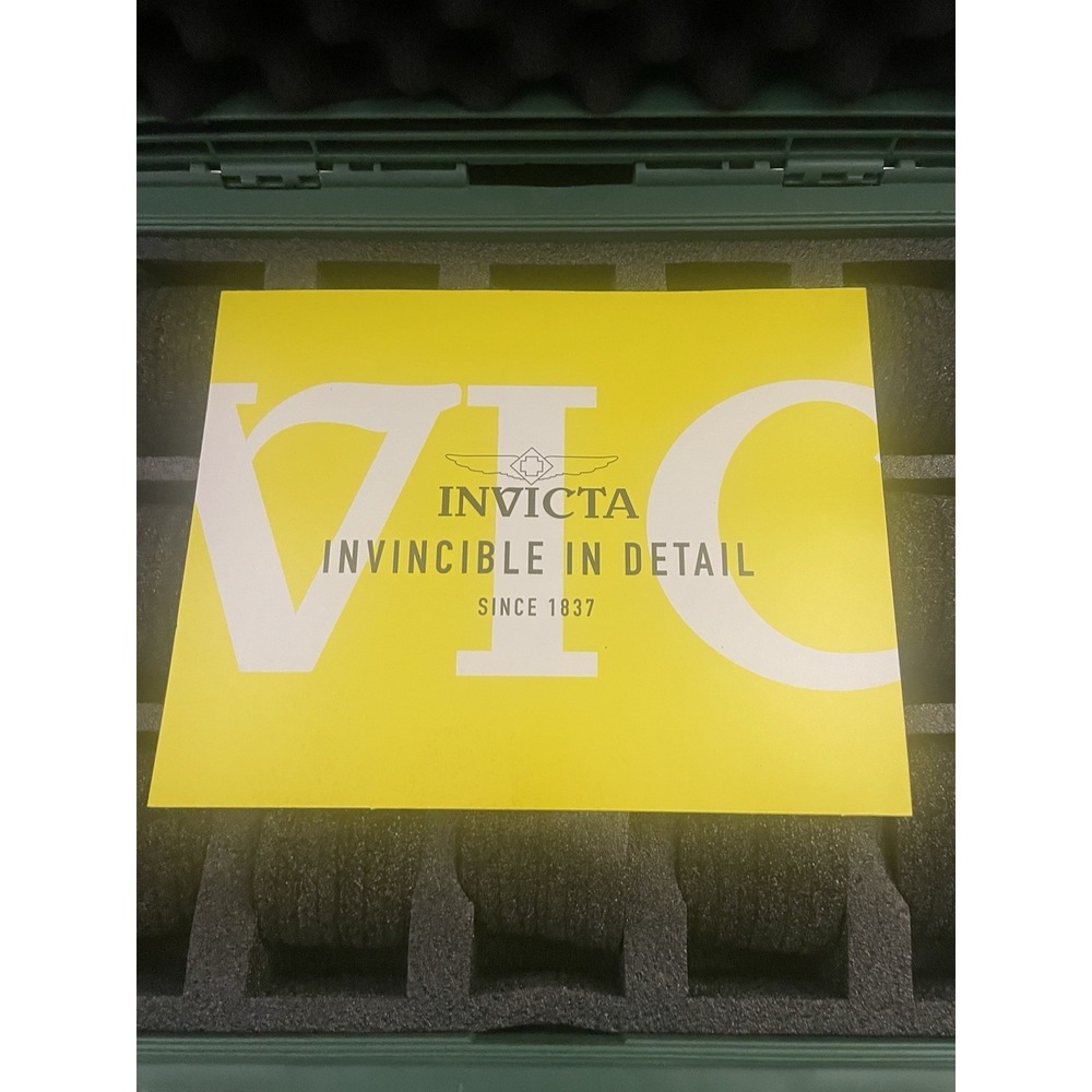 Invicta DC15GRN Reserve 15-Slot Dive Impact Watch Case, Green *CASE ONLY* New - Picture 5 of 12